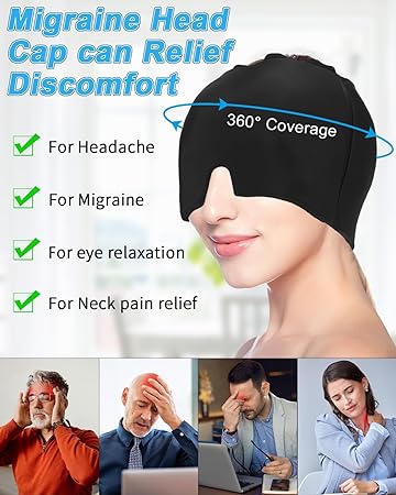 Gorro de máscara para migraña