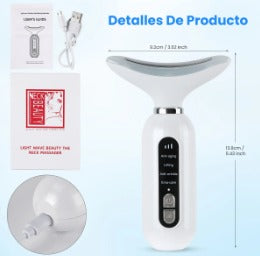 Masajeador de Estiramiento Facial para el Cuello Blanco